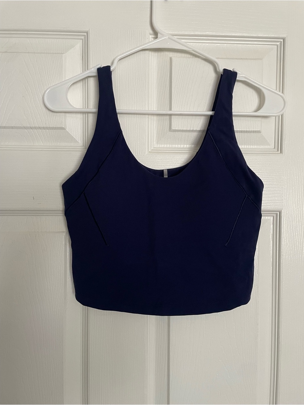 Calia Womens size Medium Navy Cropped Workout Tank Top